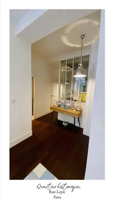 דירה פריז Villa Lepic, Luxury Flat In Montmartre With Private Terrasse-Appartement Entier