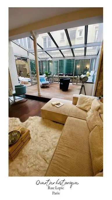 פריז Villa Lepic, Luxury Flat In Montmartre With Private Terrasse-Appartement Entier 0*,  צרפת