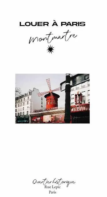 פריז Villa Lepic, Luxury Flat In Montmartre With Private Terrasse-Appartement Entier