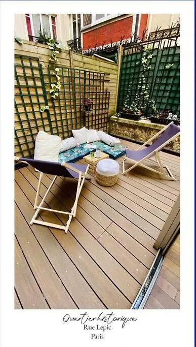 פריז Villa Lepic, Luxury Flat In Montmartre With Private Terrasse-Appartement Entier דירה